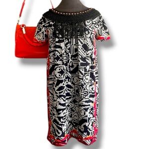 Anthropologie FLOREAT ABELIA DRESS size small Embroidered boho chic in EUC